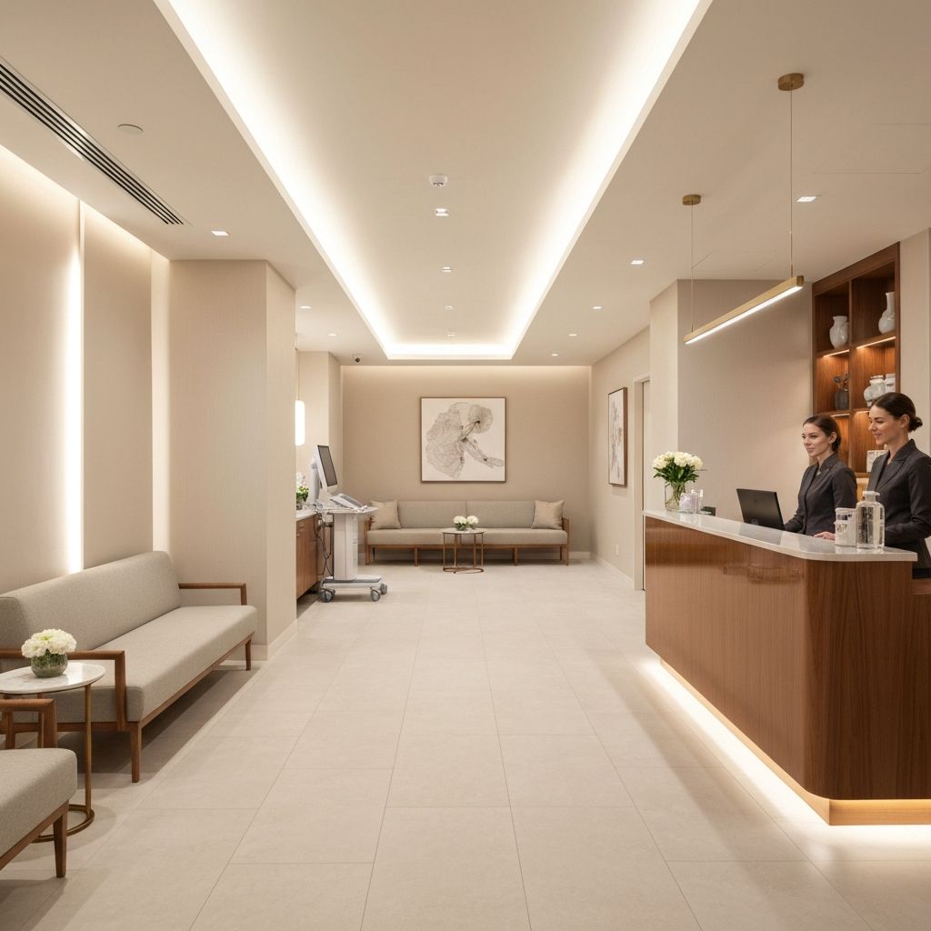 高品質な医療施設のインテリア